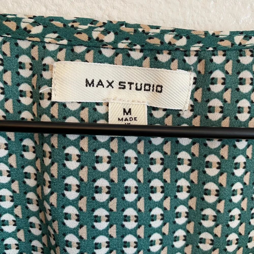 Max Studio Ruffle Front Top - Picture 8 of 11